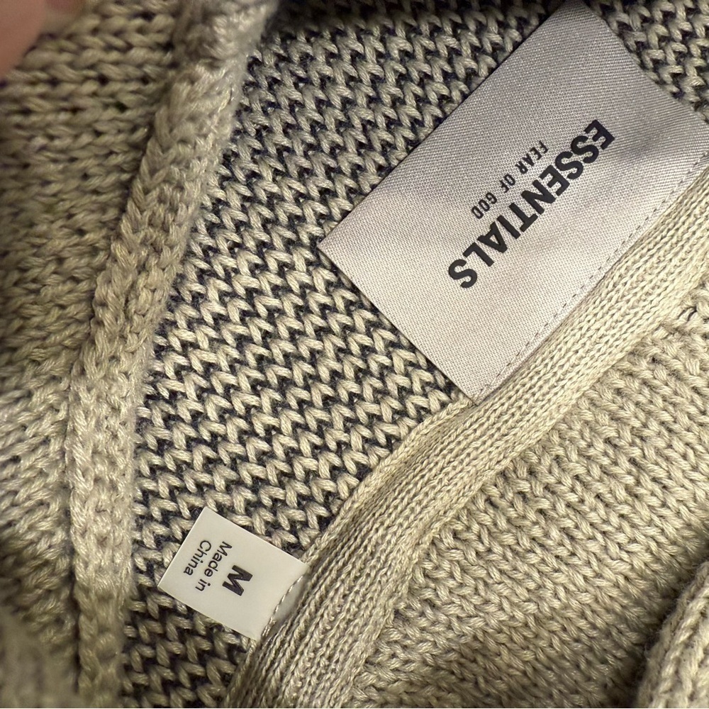 Essentials Fear Of God KNIT Hoodie Oversized Pistachio Unisex Sz M NWT - Picture 4 of 10